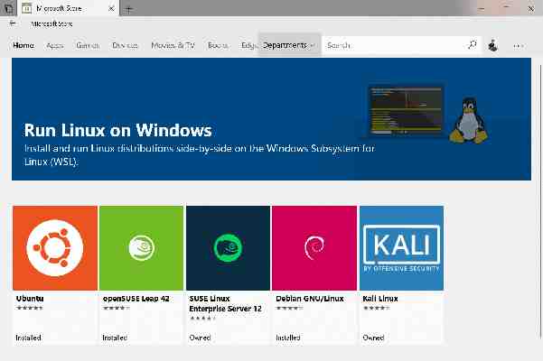 Windows Subsystem for Linux chega à loja de aplicações da Microsoft