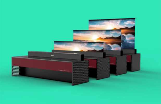Hisense segue tendência da LG e cria uma televisão ‘enrolável’ 4K