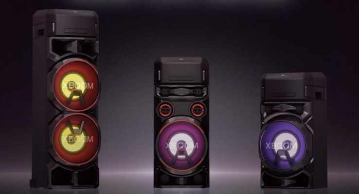 LG tem novas colunas para festas com modo karaoke: Xboom ON5, ON7 e ON9